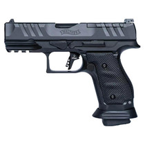 Walther Arms 2896991 PDP Pro Compact Frame 9mm Luger 18+1 4" Black Steel Barrel, Black Optic Cut/Serrated Steel Slide, Black Steel Frame w/Picatinny Rail, Textured Wraparound Grip