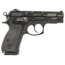 CZ-USA 91123 75D 50th Anniversary Compact Frame 9mm Luger 15+1 3.75" Black Barrel, Black Steel Serrated Slide, Black Aluminum Frame w/Beavertail, Black Rubber Grip