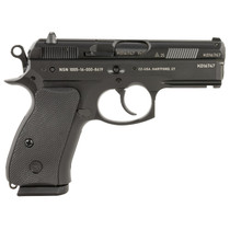 CZ-USA 01116 P-01 50th Anniversary Compact Frame 9mm Luger 10+1 3.75" Black Steel Barrel, Black Steel Serrated Slide, Black Polycoat Aluminum Frame w/Beavertail, Black Rubber Grip, Right Hand