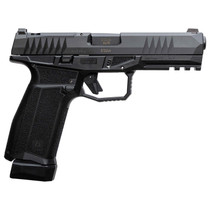 AREX 815537023893 Delta L Gen2 9mm Luger 17+1 4.50" Black Barrel, Black Nitride Optic Cut/Serrated Slide, Black Frame, Ambidextrous