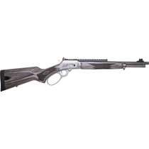 Cnc Firearms CNCMAR44 Marlin 1894 Wild Boar 44 Mag 8+1 16" Polished Threaded Barrel, Polished Engraved w/Wild Boar Stainless Steel Receiver w/Picatinny Rail Receiver, Gray Fixed Laminate Stock
