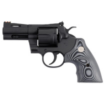 Colt Mfg PYTHONBM3FO Python 357 Mag/38 Special 6 Shot 3" Matte Blued Vent Rib Carbon Steel Barrel, Cylinder & Frame, Black/Gray G10 Grip, Exposed Hammer