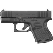 Glock UV2650201 G26 V Sub-Compact, 9mm Luger 10+1 3.43" Black GMB Barrel, Black Steel Serrated Slide, Black Polymer Frame, Ambidextrous