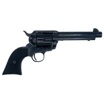 Taylors & Company 1873 Pietta 45 Colt (Long Colt) 6 Shot 5.50" Overall Blued Steel Round Barrel, Cylinder & Frame, Black Checkered Plastic Navy Grip, Exposed Hammer