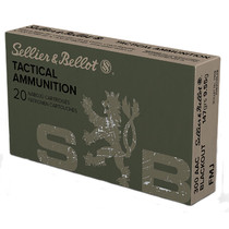 Sellier & Bellot SB300BLKB Rifle 300Blackout 147gr Full Metal Jacket 20 Per Box/50 Case
