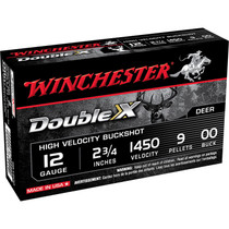 Winchester Ammo SB1200 Double X High Velocity 12Gauge 2.75" 9Pellets 00Buck Shot 5 Per Box/50 Case