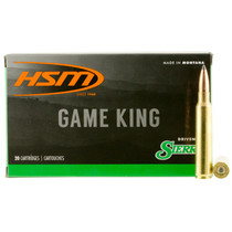 HSM 338RUM10N Game King 338 RUM 215 gr Sierra GameKing Spitzer Boat Tail 20 Per Box/ 20 Case