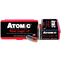 Atomic Ammunition 00454 Match Precision Craft 9mmLuger +P 124gr Bonded Match Hollow Point 20 Per Box/10 Case