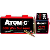 Atomic Ammunition 00430 Rifle Subsonic 308Win 175gr SubSonic 50 Per Box/10 Case