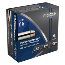 Fiocchi 44XTP25 Hyperformance 44RemMag 240gr Hornady XTP Hollow Point 25 Per Box/20 Case
