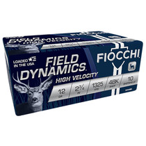 Fiocchi 12HV4BK Field Dynamics High Velocity 12Gauge 2.75" 27Pellets 4Buck Shot 10 Per Box/25 Case