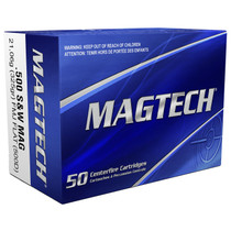 Magtech 500D Range/Training 500S&WMag 325gr Full Metal Jacket Flat Nose 20 Per Box/25 Case