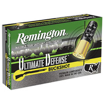 Remington Ammunition 20637 Ultimate Defense Buckshot 12Gauge 2.75" 4Buck Shot 5 Per Box/20 Case