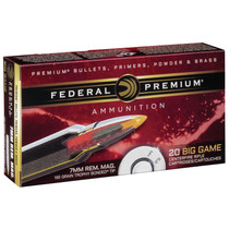 Federal PR7TT1 Premium 7mmRemMag 160gr Trophy Bonded Tip 20 Per Box/10 Case