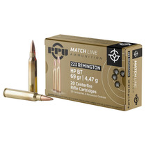PPU PPM2231 Match 223Rem 69gr Hollow Point Boat Tail 20 Per Box/50 Case