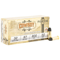 Fiocchi 32SWLL Cowboy Action 32S&WLong 97gr Lead Flat Point 50 Per Box/20 Case
