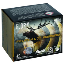 Federal P500SA Premium 500S&W Mag 325gr Swift A Frame 20 Per Box/10 Case