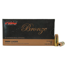 PMC 9B Bronze 9mmLuger 115gr Jacketed Hollow Point 50 Per Box/20 Case