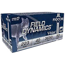 Fiocchi 223FHVB Field Dynamics 223Rem 40gr Hornady V-Max 50/4 *Sold as case