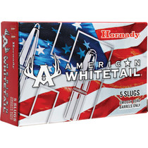 Hornady 86234 American Whitetail 12 Gauge 2.75" 1 oz Rifled Slug Shot 5 Per Box/ 20 Case