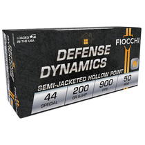 Fiocchi 44SA500 Defense Dynamics 44S&WSpl 200gr Semi Jacketed Hollow Point 50 Per Box/10 Case