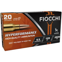 Fiocchi 65CMHSA Hyperformance 6.5Creedmoor 129gr Super Shock Tip 20 Per Box/10 Case