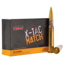PMC 50XM X-Tac Match 50BMG 740gr Solid Brass 10 Per Box/20 Case