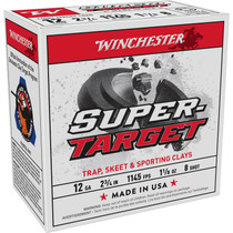 Winchester Ammo TRGT128 Super-Target Light Target 12Gauge 2.75" 1 1/8oz 8Shot 25 Per Box/10 Case