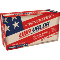 Winchester Ammo USA9NATO USA Value Pack 9mmLuger 124gr Full Metal Jacket 150 Per Box/5 Case
