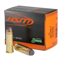 HSM 45C9N20 Pro Pistol 45 Colt 300 gr Jacketed Soft Point 20 Per Box/ 20 Case