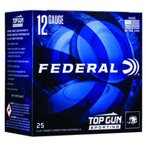 Federal TGSH128 Top Gun 12Gauge 2.75" 1oz 8Shot 25 Per Box/10 Case