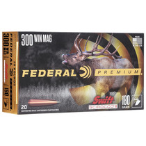Federal P300WSS1 Premium 300WinMag 180gr Swift Scirocco II 20 Per Box/10 Case