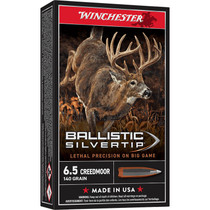 Winchester Ammo SBST65CM Ballistic Silvertip 6.5Creedmoor 140gr Rapid Controlled Expansion Polymer Tip 20 Per Box/10 Case