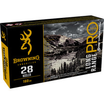 Browning Ammo B192500281 Long Range Pro 28Nosler 160gr Sierra MatchKing BTPT 20 Per Box/10 Case