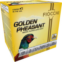 Fiocchi 283GP75 Golden Pheasant Extrema 28Gauge 3" 11/16oz 7.5Shot 25 Per Box/10 Case