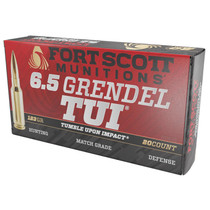 Fort Scott Munitions 65GR123SCV2 Tumble Upon Impact (TUI) Rifle 6.5Grendel 123gr Solid Copper Spun 20 Per Box/10 Case
