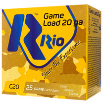 Rio Ammunition RC206 Game Load 20Gauge 2.75" 1oz 6Shot 25 Per Box/10 Case