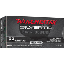 Winchester Ammo W22MST Silvertip 22Mag 40gr Silvertip Hollow Point 50 Per Box/20 Case
