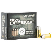 Liberty Ammunition LACD45013BC Civil Defense 45ACP+P 78gr Lead Free Fragmenting Hollow Point 20 Per Box/50 Case