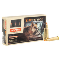 Norma Ammunition 20157372 Dedicated Hunting Varmint 22-250Rem 55gr Polymer Tip 20 Per Box/10 Case