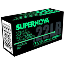 Supernova PMSN22LRG Green Tracer Non-Corrosive 22LR 40gr Lead Round Nose 50 Per Box/100 Case