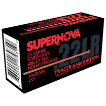Supernova PMSN22LRR Red Tracer Non-Corrosive 22 LR 40 gr Lead Round Nose 50 Per Box/ 100 Cs