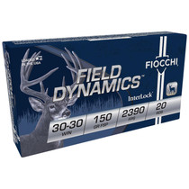 Fiocchi 3030B Field Dynamics InterLock 30-30Win 150gr Flat Soft Point 20 Per Box/10 Case