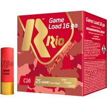 Rio Ammunition RCHV168 Game Load 16Gauge 2.75" 1 1/8oz 8Shot 25 Per Box/10 Case