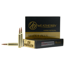 Weatherby M28NS163HCB Select Plus 28Nosler 163gr Hammer Custom 20 Per Box/10 Case
