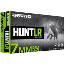 Ammo Inc 7MM139SSTA20 Hunt Long Range 7mm 139gr Super Shock Tip 20 Per Box/10 Case