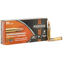 Fiocchi 223VG20 Hyperformance 223Rem 50gr 20 Per Box/10 Case