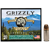 Grizzly Ammo GC9MM29mm Luger 124gr Jacketed Hollow Point 20 Per Box/10 Case