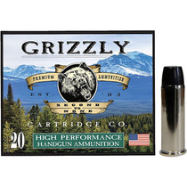 Grizzly Ammo GC44M16 44RemMag 300gr Wide Flat Nose Gas Check 20 Per Box/10 Case