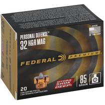 Federal P32HRHSD1 Hydra-Shok Deep 32H&RMag 85gr Jacketed Hollow Point 20 Per Box/10 Case